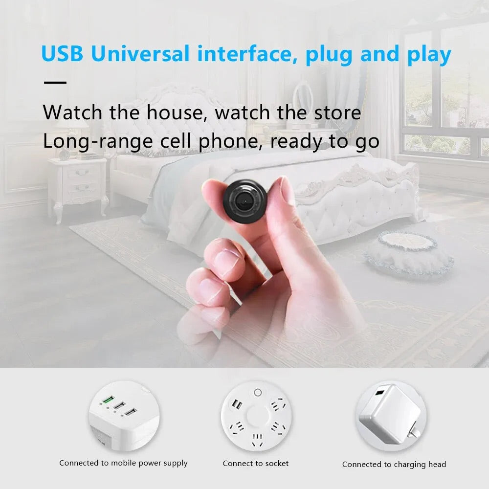 HD 1080P Wireless WiFi CCTV Indoor Mini IP Camera CAM Home Security UK