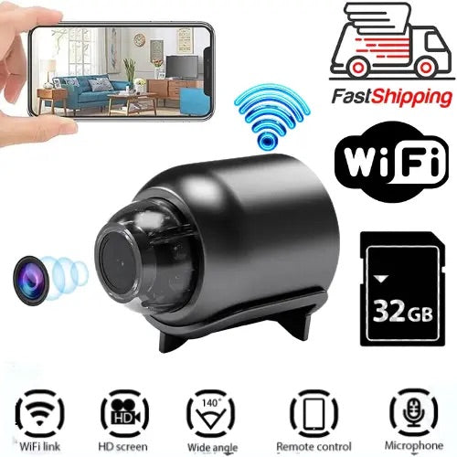 HD 1080P Wireless WiFi CCTV Indoor Mini IP Camera CAM Home Security UK